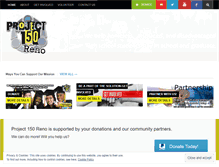 Tablet Screenshot of project150reno.org